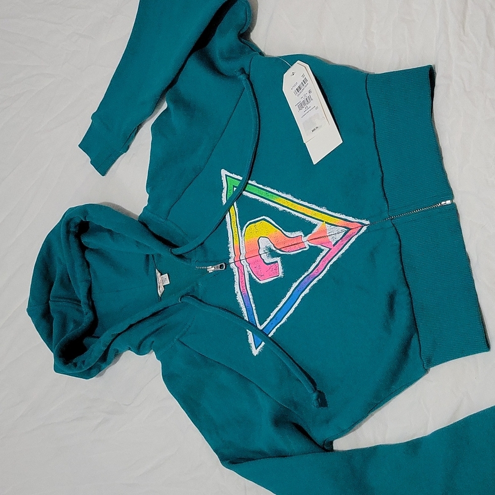 Guess xs cropped sweatshirt hoodie nwt